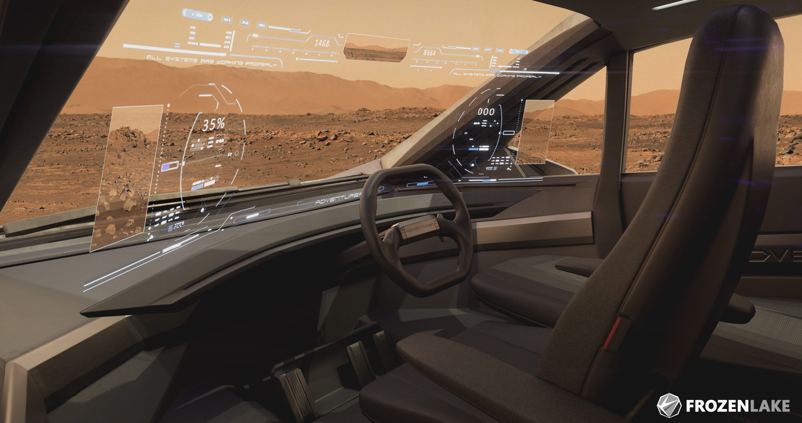 Frozen Lake Studio 3D Rover Asset